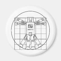 Aimant de robot de da Vinci Vitruvian