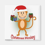 Aimant de singe de Noël