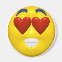 Aimant de smiley de Valentine