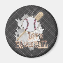 Aimant de sport "de BASE-BALL d'AMOUR"