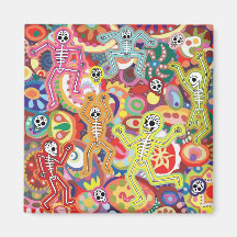 Aimant de squelettes de danse