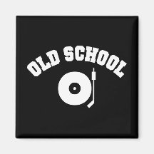 Aimant de tourne-disque du DJ de vieille école
