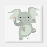 Aimant d'éléphant de bande dessinée de danse magnets