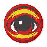 Aimant d'oeil - rouge magnets