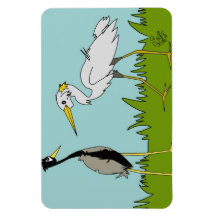 Aimant d'oiseaux de bande dessinée magnets en vinyle
