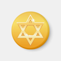 Aimant d'or d'étoile de David