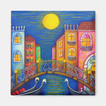 Aimant éclairé par la lune de Venise