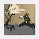 Aimant éffrayant de scène de Halloween