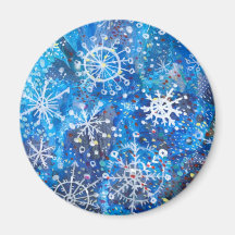 Aimant en baisse de flocons de neige