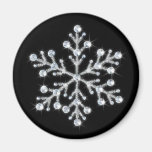 Aimant en cristal de flocon de neige
