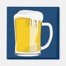 Aimant en verre de bière