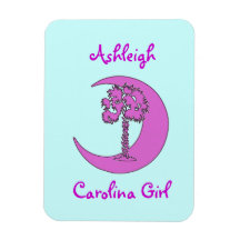 Aimant fait sur commande de Palmetto de fille de l Magnets