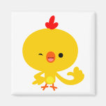 Aimant frais mignon de poulet de bande dessinée magnets