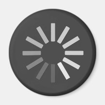 aimant gris de symbole de chargement d'ordinateur