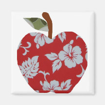 Aimant hawaïen de pomme d'impression