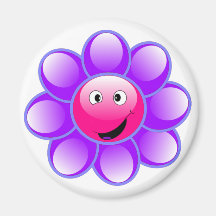 Aimant heureux de fleur de visage