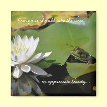 Aimant inspiré de citation de grenouille et de nén magnets