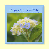 Aimant inspiré de simplicité de fleur d'hortensia magnets