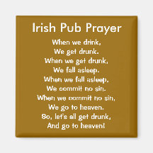 Aimant irlandais de prière de Pub
