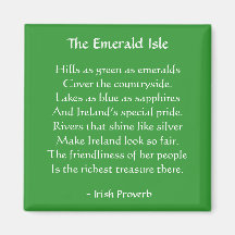 Aimant irlandais de proverbe d'Emerald Isle