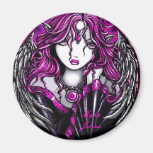 Aimant magenta d'ange