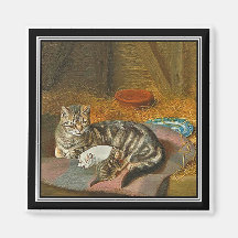 Aimant - maman Cat et chiot : "L'invité inattendu 