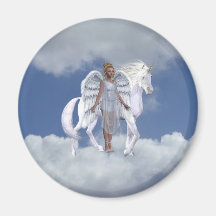 Aimant merveilleux d'ange et de licorne