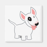Aimant mignon de bull-terrier de bande dessinée magnets