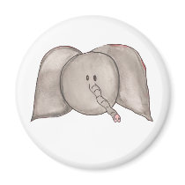 Aimant mignon d'éléphant de bande dessinée d'aquar magnets