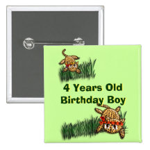Aimant mignon d'invitation d'anniversaire de safar badges