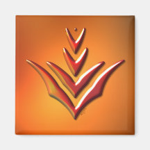 Aimant orange de Chevron