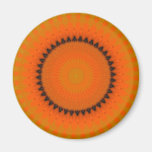 Aimant orange de kaléidoscope