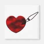 Aimant peint de coeur