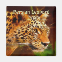 Aimant (persan) de cadeau d'art de léopard d'Amur