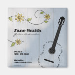 Aimant personnalisable de guitariste