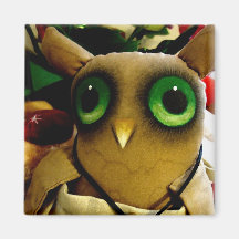 Aimant PRIMITIF de POUPÉE de HIBOU