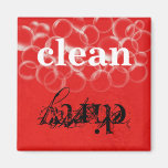 Aimant propre sale rouge réversible de lave-vaisse