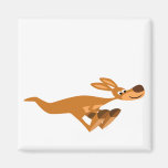 Aimant rapide mignon de kangourou de bande dessiné magnets