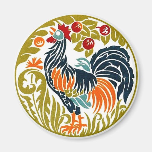 Aimant rond de coq