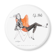 Aimant rond de Cyd C. 1960 magnets