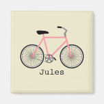 Aimant rose de bicyclette