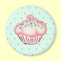 Aimant rose de cuisine de boulangerie de petit gât magnets