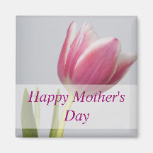 Aimant rose de tulipe, Mother'sDay heureux