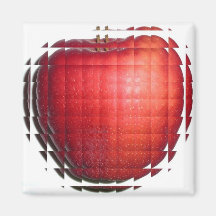 Aimant rouge de pomme