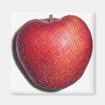 Aimant rouge de pomme