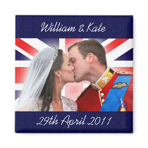Aimant royal de baiser de mariage de William et de magnets