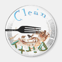 Aimant sale de lave-vaisselle de plat