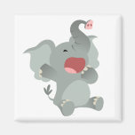 Aimant somnolent mignon d'éléphant de bande dessin magnets