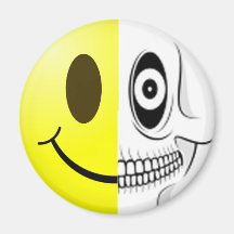 Aimant souriant de crâne
