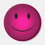 Aimant souriant rose de visage